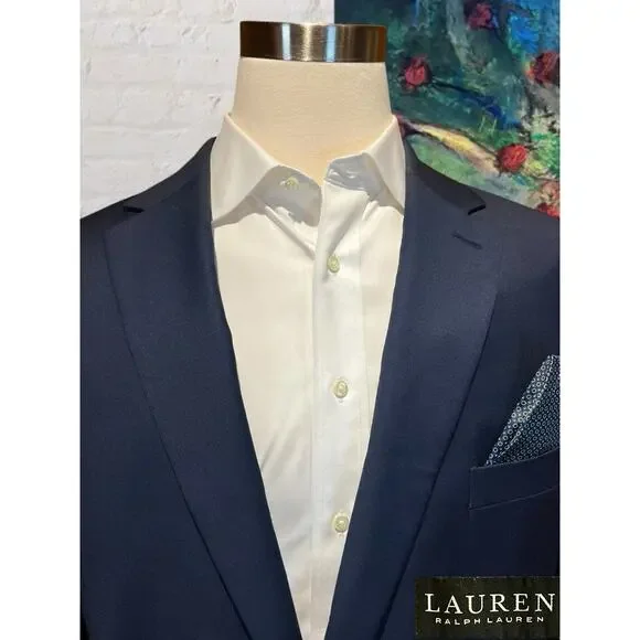 Ralph Lauren LRL Black Label Mens 50R Navy Blue Casual Blazer Sport Jacket - Picture 3 of 16